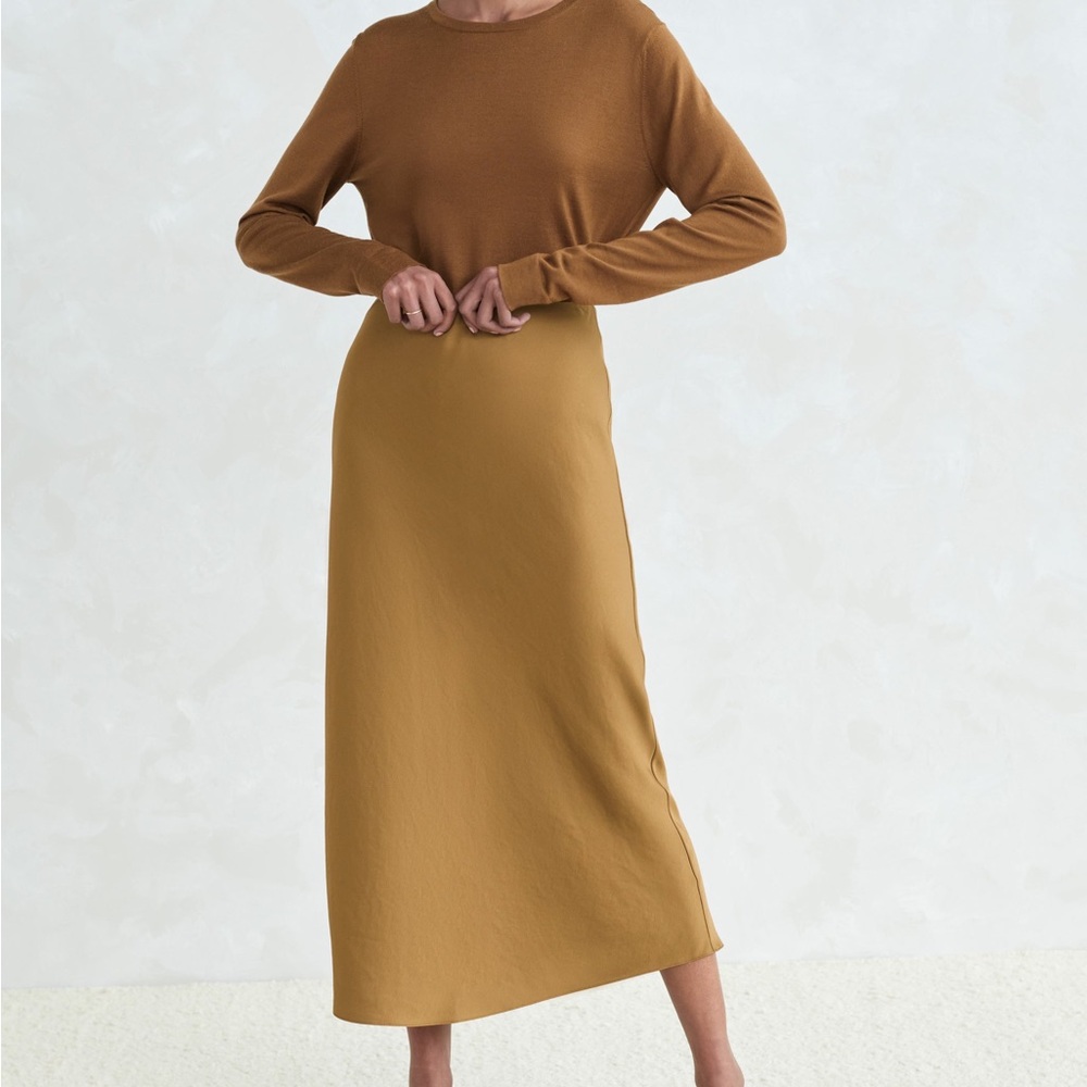 Jenni Kayne satin slip skirt